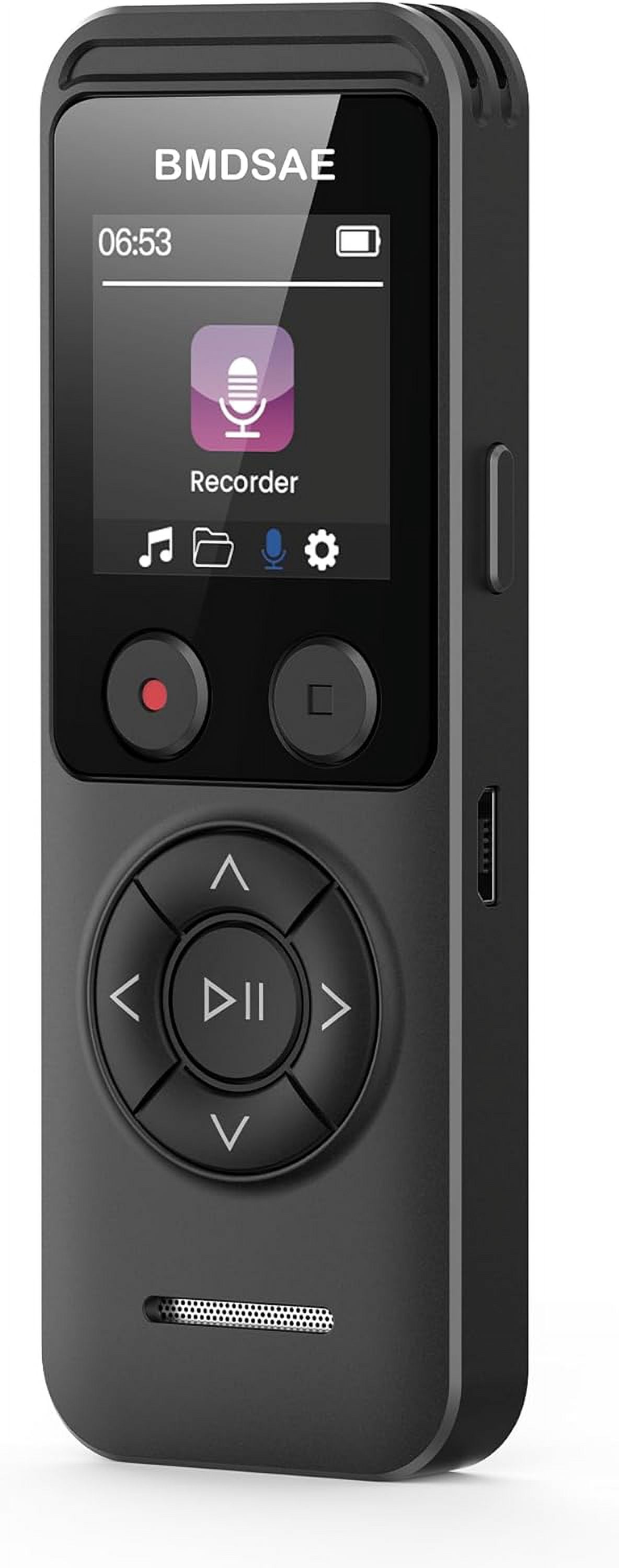 64GB Digital Voice Recorder - Voice Recorder with Playback Dual Microphone 3072 Kbps A-B Repeat Recording Monitoring & Noise Reduction Voice Activated Recording