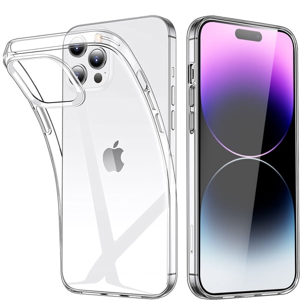 Funda de teléfono transparente para iPhone 11 12 13 14 Pro Max, funda de silicona suave de TPU para iPhone X XS Max XR 8 7 6 Plus, funda trasera transparente Dengxun unisex