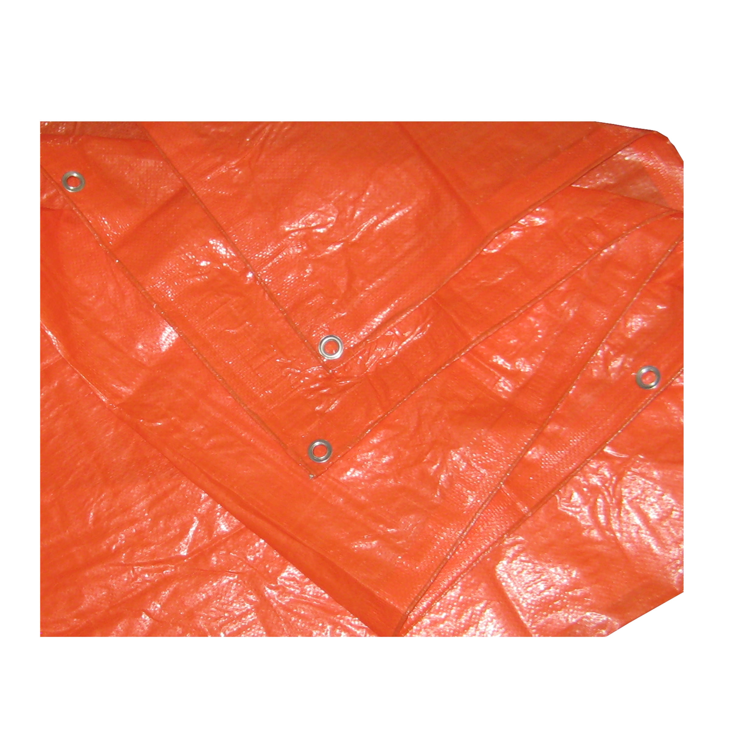 Harpster Tarps 40' x 60' High Visibility Orange 3.3 oz. Poly Tarp 8 Mil