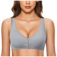 thumbnail image 3 of UJNDER Comfortable Adjustable No Underwire Seamless Plus Size Bras for Women Everyday Wear Bras Dark Gray XL, 3 of 3