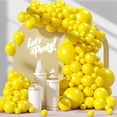 thumbnail image 1 of Kit de arco con forma de globo Awenztech, 120 unidades, látex amarillo con cinta, 1 of 7
