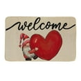 thumbnail image 2 of Non-Slip Welcome Doormat with Heart Pattern for Front Door Entryway, Polyester Indoor Outdoor Rug for Valentine's Day Home Holiday Decor(H), 2 of 8