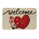 thumbnail image 2 of Felpudo de San Valentín, felpudo de bienvenida para exteriores, para puerta de entrada, con gnomos de San Valentín, regalos de corazones de amor, felpudo antideslizante, alfombra de entrada interior,, 2 of 8