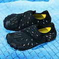 thumbnail image 6 of Gubotare Kids Water Shoes Toddler Kids Water Shoes Boys Girls Barefoot Water Sports Socks Hook&Loop Beach Shoes Quick Dry Aqua Socks Swim Walking Outdoor Sports for Toddler (Black,Big Kids 4), 6 of 8