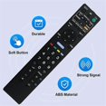 thumbnail image 2 of Replace RM-ED016 Remote Control for Sony TV KDL-46V5600/46V5500/40WE5W, 2 of 5
