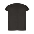 thumbnail image 4 of SDNall T-Shirts for Women Summer Fashion Cropped Sleeves Lapel V-Neck Cotton Line Loose Women'S T-Shirts (Black, Sizes S-XXL), 4 of 9