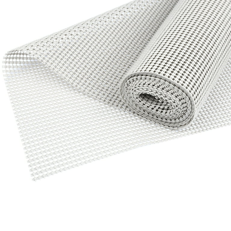 Wideskall Extra Thick Non Adhesive Easy Shelf Non Slip Kitchen Drawer Shelf  Grip Liner (White) 