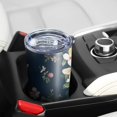 thumbnail image 5 of 20 Oz Pioneer Flower Coffee Tumbler Double Wall Insulated Stainless Steel Water Bottle | Metal Reusable Thermoses Flask with Cup Cap | Leak & Sweat Proof with Anti-Dust Lid, 5 of 7