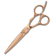 Saki Shears Ikigai Rose Gold Hairdresser Cutting Shears - 6" Inch Hair Scissors - For Students and Professional Use - Super Sharp and Durable - Rose Gold Titanium Finish