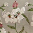 thumbnail image 5 of Parkland Collection Daisy Tapestry Beige Pillow Cover With Poly Insert, 5 of 6