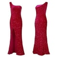 thumbnail image 2 of Women's Sexy Fashion One-Shoulder Sequined Evening Dress Cocktail Party Dress, 2 of 8