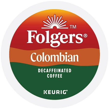 Folgers�� K-Cup 100% Colombian Decaf Coffee, Decaffeinated, Lively Colombian 24/Box