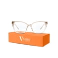 thumbnail image 1 of Gafas con filtro de luz azul VMJFBJ de ojo de gato, ligeras, color champán, 1 of 8
