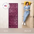 thumbnail image 6 of Maples Rugs Pelham Transitional Vintage Scroll Wineberry Washable Hallway Runner Rug, 1'8 x 5', 6 of 8