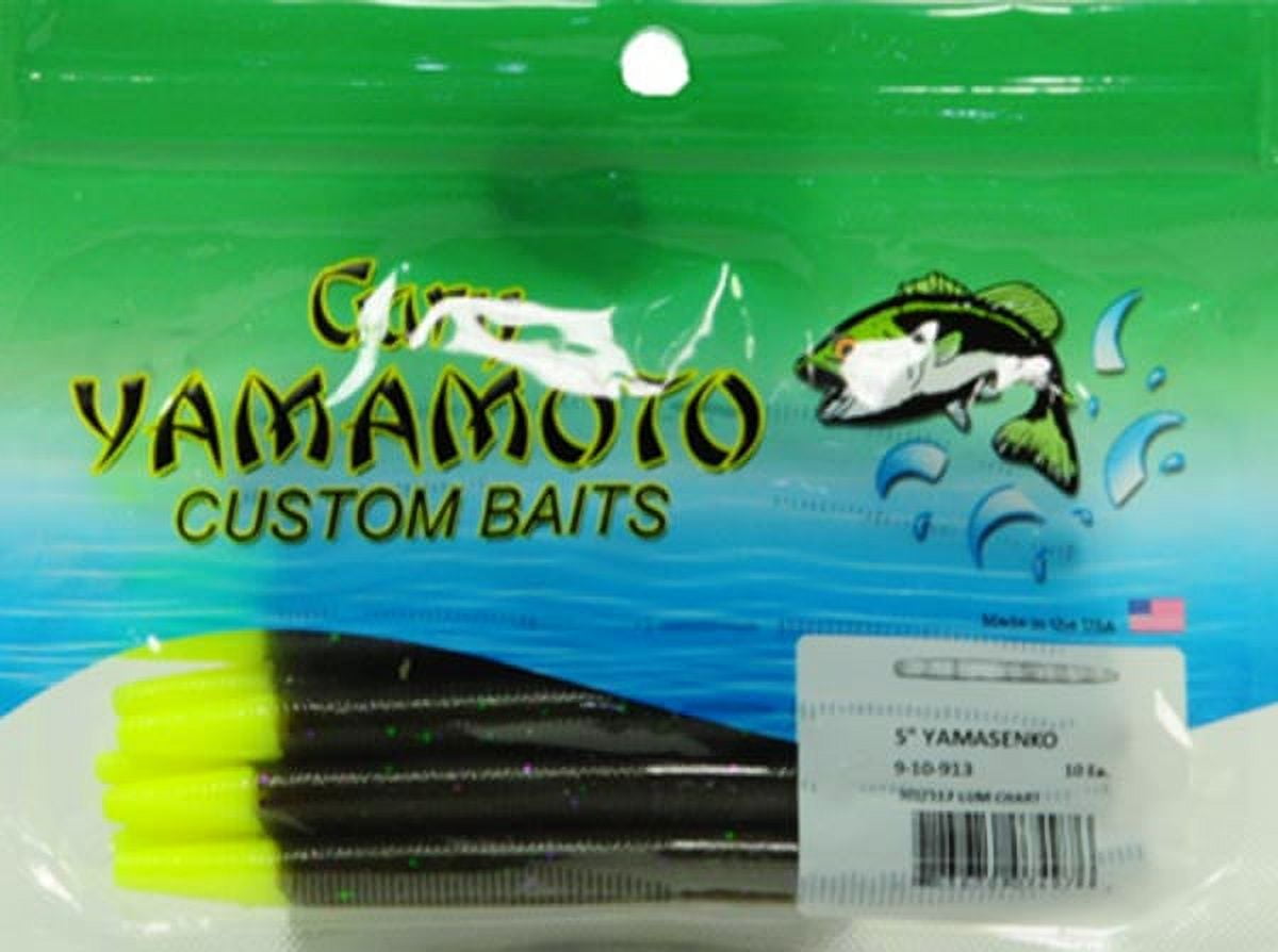 Gary Yamamoto Custom Baits Green Pumpkin Magic 5 Yamasenko 10 ct