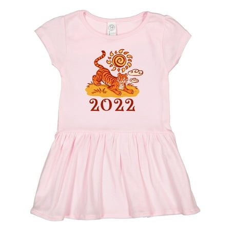 

Inktastic 2022 Chinese New Year Tiger Gift Toddler Girl Dress