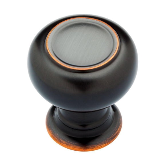 Delta Porter 1-1/4 in. (32mm) Oil Rubbed Bronze Round Cabinet Knob (4-Pack)
