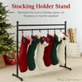 thumbnail image 4 of Best Choice Products 3ft Christmas Stocking Stand, Hanging Holiday Decor Display w/ Name Tags, Chalk Marker - Gold, 4 of 9