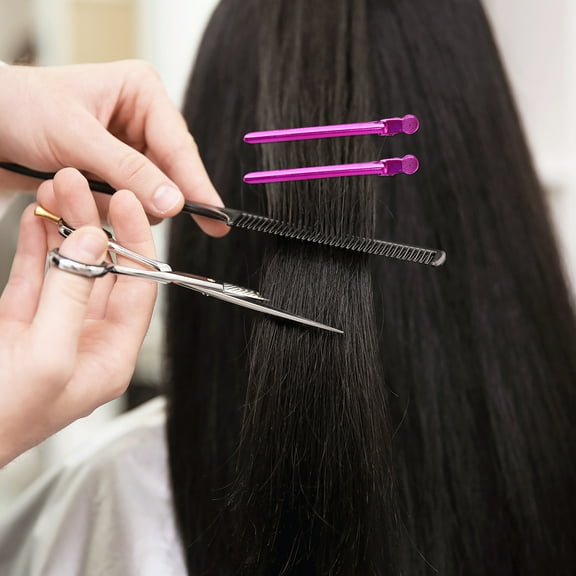 QIFULL Duck Billed Hair Clips for Women Metal Duckbilled Hairpins Rosy 12Pcs Styling Aid