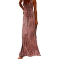 thumbnail image 1 of WTXUE Robes pour Femmes 2024, Robe d'Été Automne Multi-Imprimée pour Fête Mariage, Robe Dos Nu, Robe Rose pour Femmes, Rose TG, 1 of 5