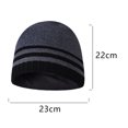 thumbnail image 2 of Gorro de invierno Gorro de trineo liso con puños de punto cálido, 2 of 5