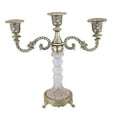 thumbnail image 1 of Candelabro de 3 brazos, adorno moderno y romántico para fotografía, soporte para velas Bronce, 1 of 9