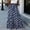 *Navy, variant on ClodeEU Women's Floral Printed Drawstring Elastic Waist Maxi Skirt with Pockets ,Casual Summer Flowy Long Skirt a-Black,Womens Plus XL