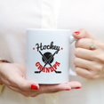 thumbnail image 3 of Custom Mugs Hockey Grandpa Ice Pucking Sport Grandfather Player or Fan Goalie Gifts Santa Christmas Presents Ceramic Coffee 11oz 15oz Mug, 3 of 7