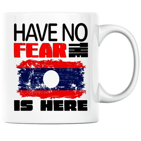 

Have No Fear the Laotian is Here Funny Coffee Mug Laos Heritage Pride