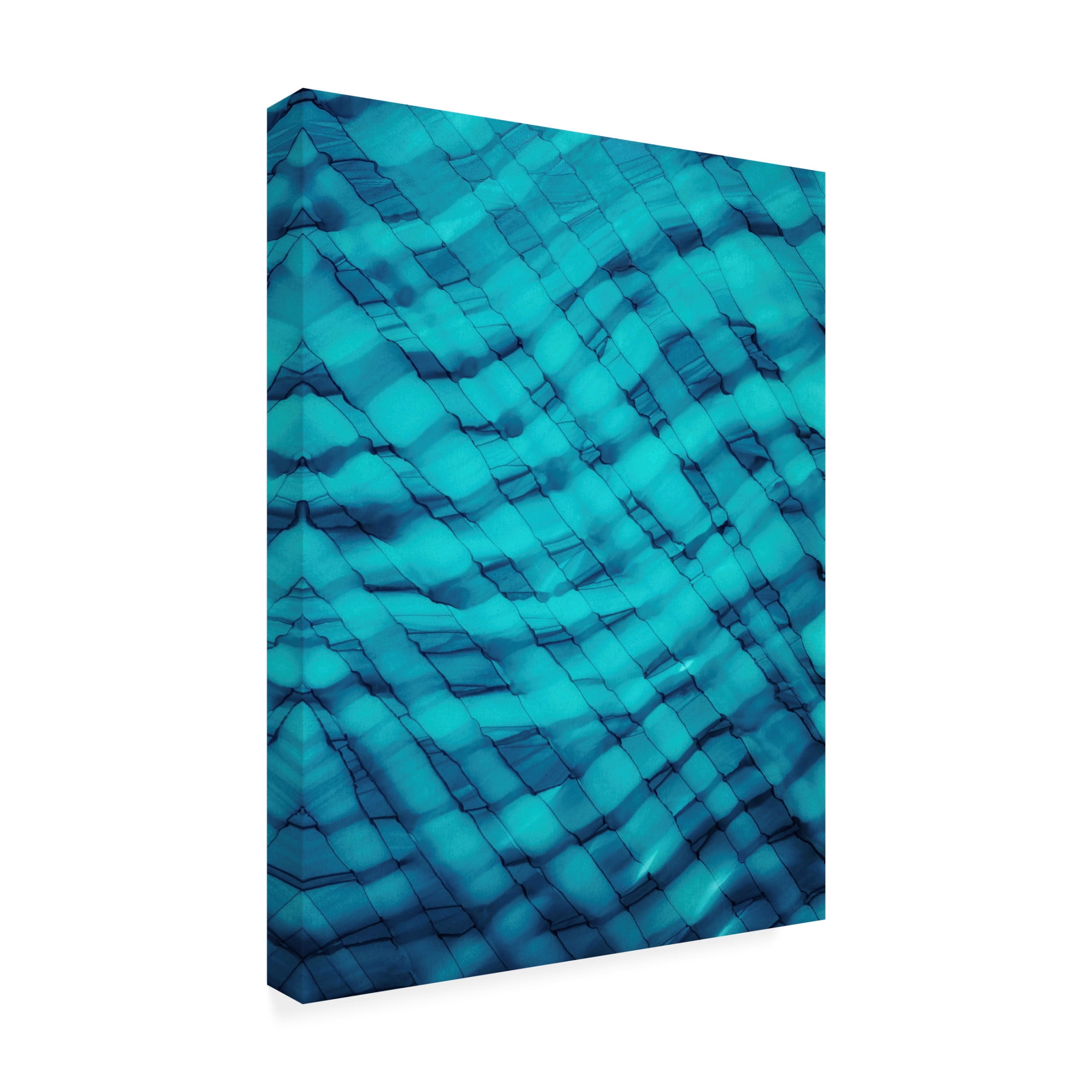 Trademark Fine Art Tara Mann  Teally Ripple Canvas Wall Art