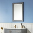 thumbnail image 4 of Ivy 24" Rectangular Bathroom Wood Framed Wall Mirror in Gray, 4 of 9