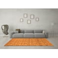 thumbnail image 3 of Ahgly Company Indoor Rectangle Abstract Orange Modern Area Rugs, 2' x 4', 3 of 4