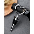 thumbnail image 1 of 1pcs/5pcs Red Wine Stopper Plastic Heart Shaped Red Wine Bottle Stopper, 1 of 5
