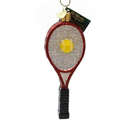 Old World Christmas Tennis Racquet Glass Ornament (Best Tennis Racket In The World)