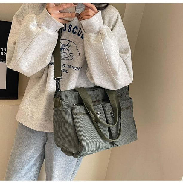 Crossbody Bags for Women,Corduroy Tote Bag for Women 2024 New