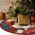 thumbnail image 1 of Christmas Tree Skirt Holiday Party Scene Decoration Tree Bottom Apron, 1 of 6