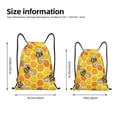 thumbnail image 2 of Fotbe Honeycombs Bolsa Mochila con Cordón Estampada, Bolsa de Gimnasio Deportiva, Bolsa Cinch, Bolsa con Cordón para Hombres y Mujeres-Small, 2 of 6