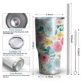 thumbnail image 6 of 30oz Pioneer Flower Tumblers Stainless Steel Tumbler with Lid and Straw,Vacuum Insulated Double Wall Travel Tumbler Cups Mug with Cleaning Brush for Coffee,Tea, 6 of 7