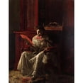 thumbnail image 2 of Thomas Eakins 20x24 Black Ornate Framed Double Matted Museum Art Print Titled: Kathrin (1872), 2 of 5