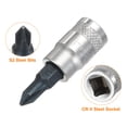 thumbnail image 4 of Uxcell 2Pcs Enchufe de Bit Phillips 1/4" Drive PH1 S2 Acero Cruzado Puntas de Destornillador Brocas Adaptador de Enchufe de Acero CR-V para Reparación de Tuercas y Pernos de Eje de Auto en Casa, 4 of 7