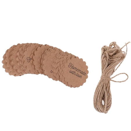 100 Pieces '' '' Gift Tags, Hanging Tags, Hanging Tags, Labels, Signs, With Cord