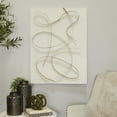 thumbnail image 3 of CosmoLiving by Cosmopolitan White Metal Overlapping Lines Abstract Wall Decor with White Backing, 3 of 12
