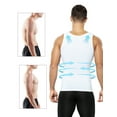 thumbnail image 5 of 2 Pack Compression Undershirt for Men Slimming Body Shaper Vest Tank Top Tummy Control Shapewear, 5 of 10