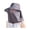 Dark Gray, variant on Fisherman Hat Breathable Mesh Face Guard Large Brim UV Protection Full Face Neck Protector Sun Hat 360-Degree Sun Shield Adjustable Drawstring Outdoor Hat