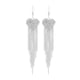 thumbnail image 5 of Pendientes de borlas de amor,Pendientes colgantes con borlas y diamantes de imitación en forma de corazón,Joyas de moda para el día de San Valentín Pendientes Cumpleaños,Pendiente largo, 5 of 9