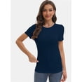 thumbnail image 2 of Women's Basic Short Sleeve T-Shirts - Crewneck Casual Tees for Summer, 2 of 6