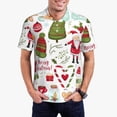 thumbnail image 1 of Fotbe Snowflakes Santa Claus Camiseta Polo de Golf para Hombre con Estampado – Camisa Deportiva Transpirable con Cuello Abotonado-Medium, 1 of 6