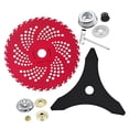 thumbnail image 3 of Kit de piezas para desbrozadora de 9 pulgadas y 36 dientes, color rojo. Instalación rápida y versátil para eliminar con adaptadores de repuesto, 3 of 9