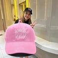 thumbnail image 2 of Mens Hat "DOG DAD" Embroidery Baseball Cap Adjustable Washed Casual Cap for Outdoor Walking and Daily, 2 of 4