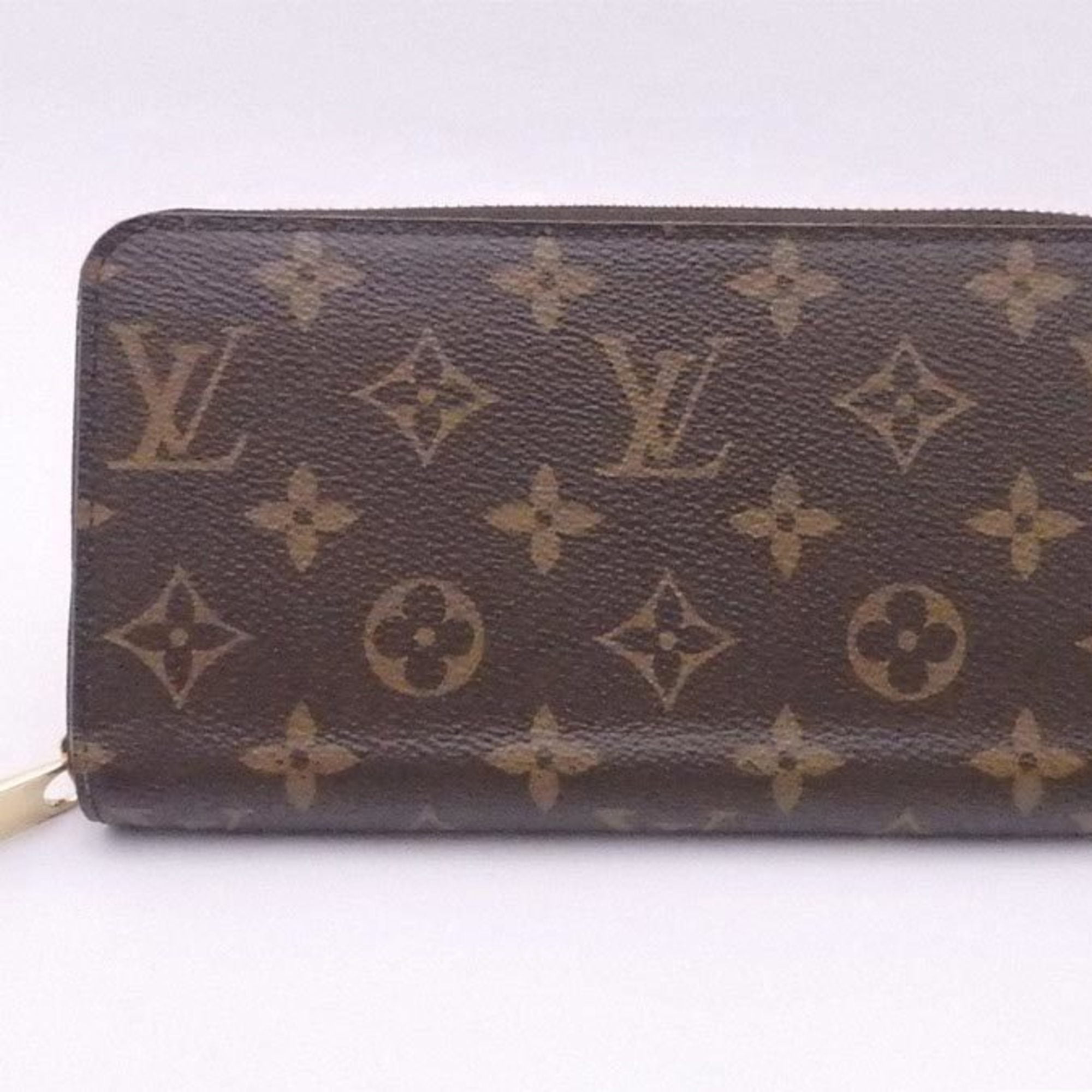Louis Vuitton - Authenticated Zippy Wallet - Leather Brown Plain for Women, Very Good Condition